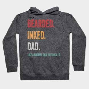 bearded inked dad Hoodie